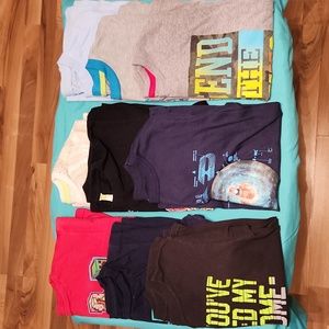Lot of 9 Boys Short Sleeve T-Shirts - Sizes 8 / M